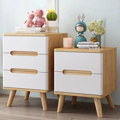 Nordic Solid Wood Apartment Children's Bedside Tables Bedroom Living Room Locker Dormitory Study Kids Storage Cabinets