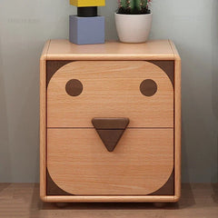 Solid Wood Children's Bedroom Nightstands Modern Dormitory Storage Cabinets Nordic Household Furniture Side Tables